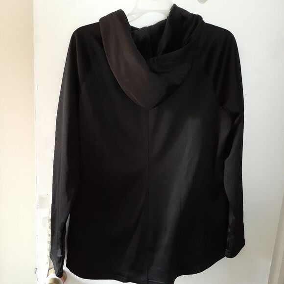 Athletic Works black hoodie warm fleece women's size l large cozy soft hygge new - Picture 3 of 6